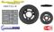 Holden 6 cyl 2.8, 3.3 ltr Blue Black motor Powerbond Harmonic Balancer - OEM Replacement