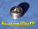 NPT Plug 3/8 inch pressure plug Polished Stainless Steel - 3/8