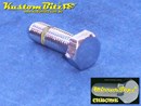 Chrome Bolt Mirror Topz - Hex Head UNF 5/16 x 1 inch long [Fine Thread]
