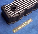 Chrysler Valiant HEMI 6 Pack Valve Cover - Black Finned 7 Fin