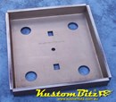 Leaf Spring Diff Lower Clamp Plate - Holes suit Diff tube diameter of 76mm & a Spring width of 54mm
