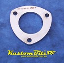 Exhaust Flange Plate 3 bolt 2 1/2  inch 10mm thick ~ Stainless Steel