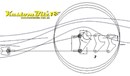 Ladder Bar Diff Bracket Shape 2 ~ SHORT - 76mm Diff Tube, 5/8 bolts 150mm apart, 71mm in front, top hole 20mm above axle CL