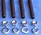 Carby Bolt Kit - Universal fit 5 3/4 inch long Carburettor Studs & polished stainless steel Nuts [KustomBitz Standard]
