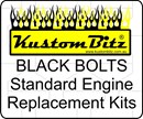 Holden 6 Cyl Bolt Kit 186 & 202 Bolt Kit - Water Neck standard black engine bolts [Blackz]