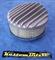 Air Cleaner 6 inch Raised Fins - Holley diameter 5' 1/8' inch neck - Shot blasted raw alloy finish
