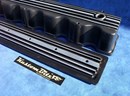 Chrysler Valiant Hemi six finned alloy sideplate - Black Casting 5 Fin Nostalgic