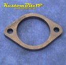 Exhaust Flange Plate 2 bolt 2 1/2  inch 10mm thick ~ Mild Steel